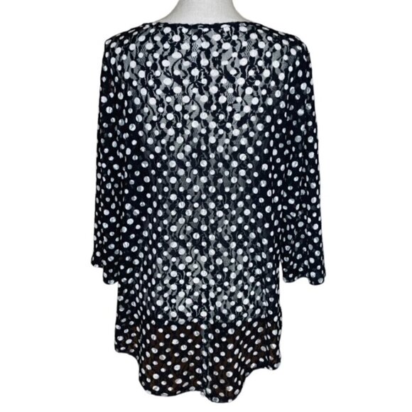 CHICO'S Bristol Lace Dot Top - Size XL - Picture 5 of 10